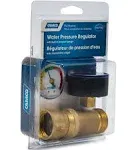 Camco 40064 Water Pressure Regulator with Gauge, Brass