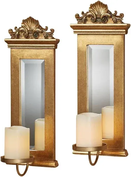 Touch of Class Acanthus Mirrored Wall Sconces