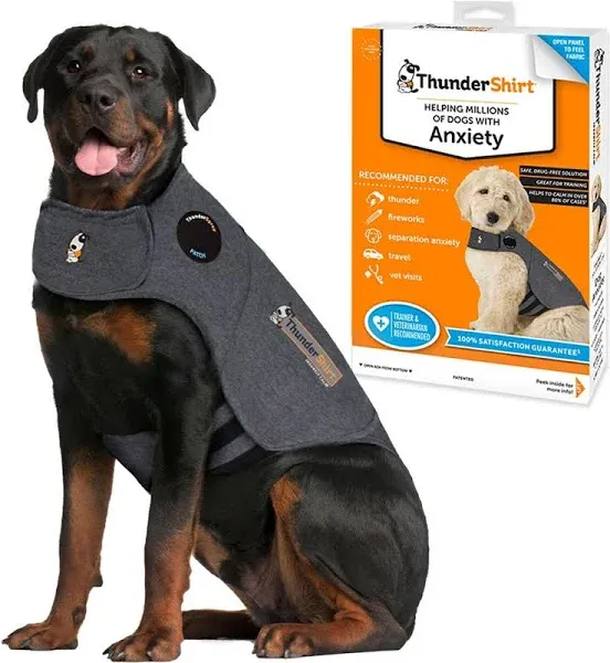 ThunderShirt Dog Anxiety Jacket - Solid Gray~ Size Small: 15-25 Lbs.NEW WITH BOX