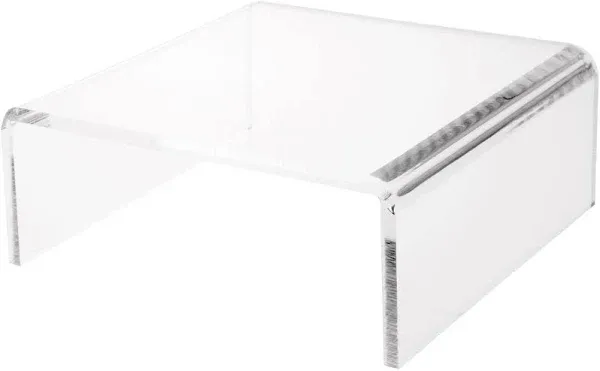 Plymor Clear Acrylic Short Square Display Riser