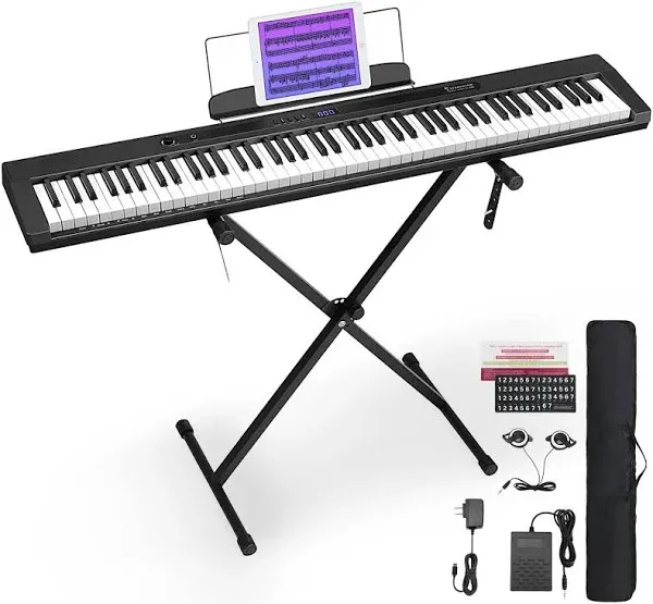 Starfavor Piano Keyboard 88 Keys Semi-Weighted Model: SP-88S