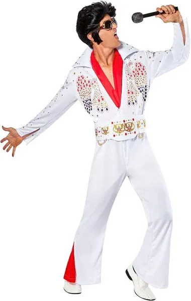 Brand New Rock and Roll King Deluxe Elvis Adult Costume