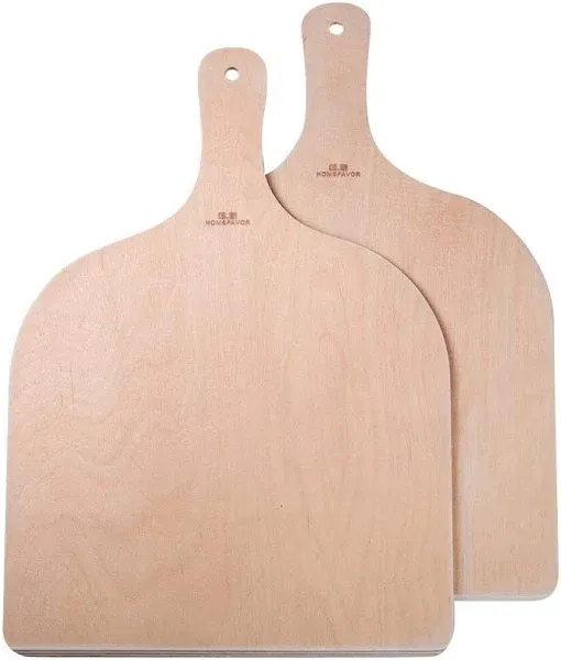 G.A HOMEFAVOR 2-Piece Wood Pizza Peel