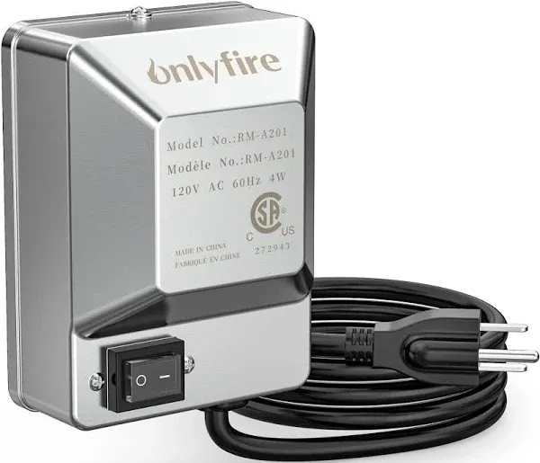 onlyfire Universal Grill Electric Replacement Stainless Steel Rotisserie Motor 120 Volt 4 Watt On/Off Switch- 40 lb. Load, OEM/ODM, Aftermarket