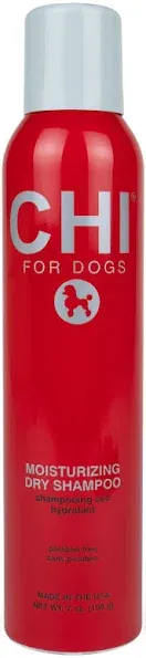 CHI for Dogs Moisturizing Dry Shampoo, 7 Ounce Aerosol 7 Oz, Dog Shampoo 