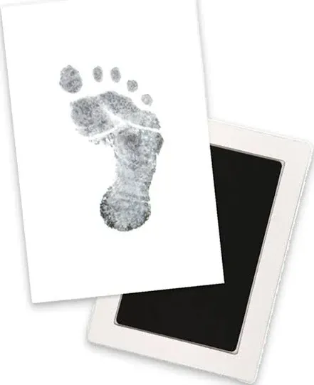 Pearhead Newborn Baby Handprint or Footprint “Clean-Touch” Ink Pad, Black