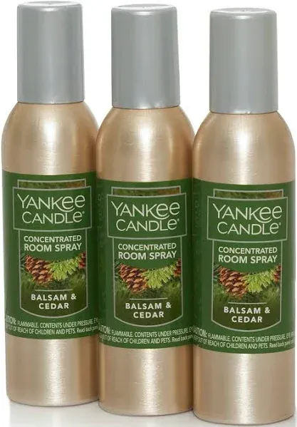 Yankee Candle Balsam & Cedar Concentrated Room Spray 3-Pack