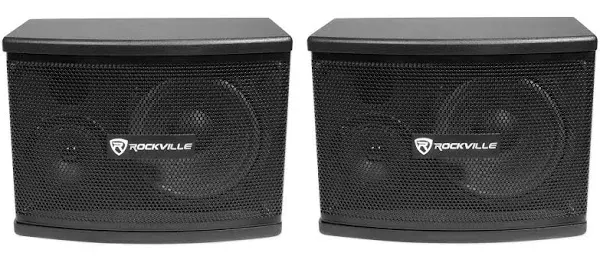 Rockville KPS65 6.5" Karaoke/Pro Speakers+Bluetooth Mics