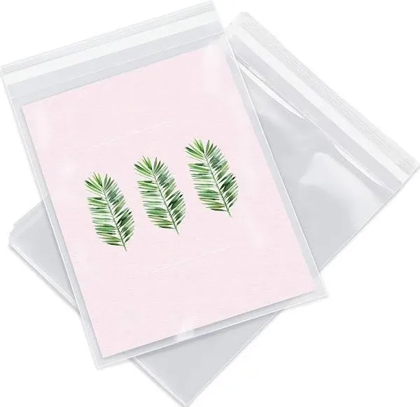 Pack It Chic - 6” X 9” (200 Pack) Clear Resealable Cello Poly Bags - Fits 6X9 Prints, Photos, A7 A8 A9 Cards & Envelopes - Self Seal