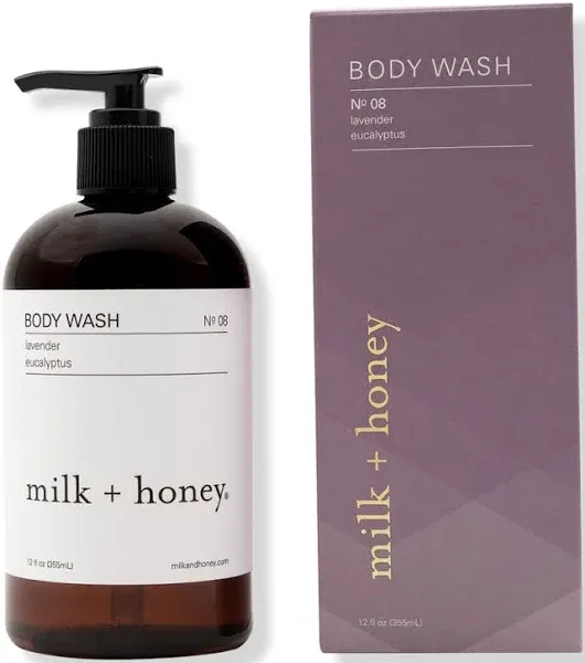 Milk + Honey Body Wash No.08 Lavender & Eucalyptus 12 Oz. / 355ml