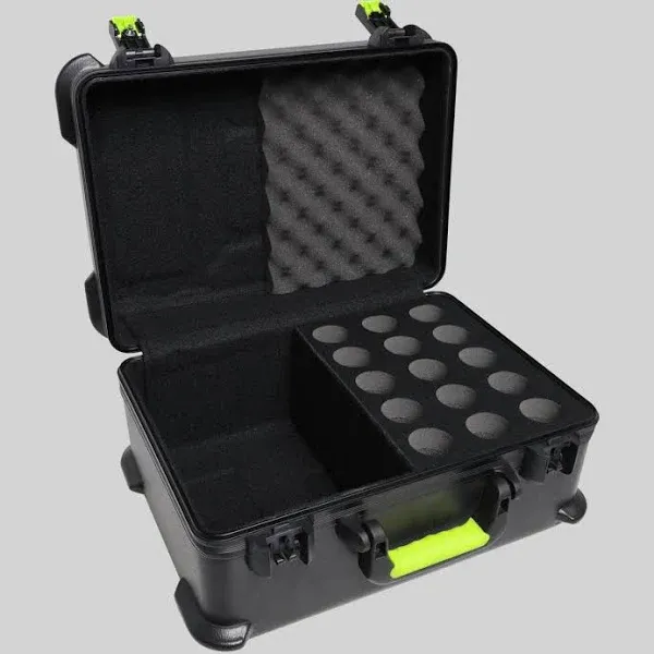 Gator Cases Shure Molded Case for 15 Wired Microphones