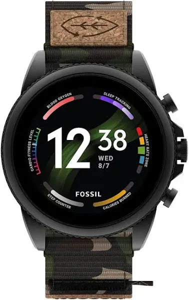 Fossil Men's Gen 6 44mm Stainless Steel Touchscreen Smartwatch