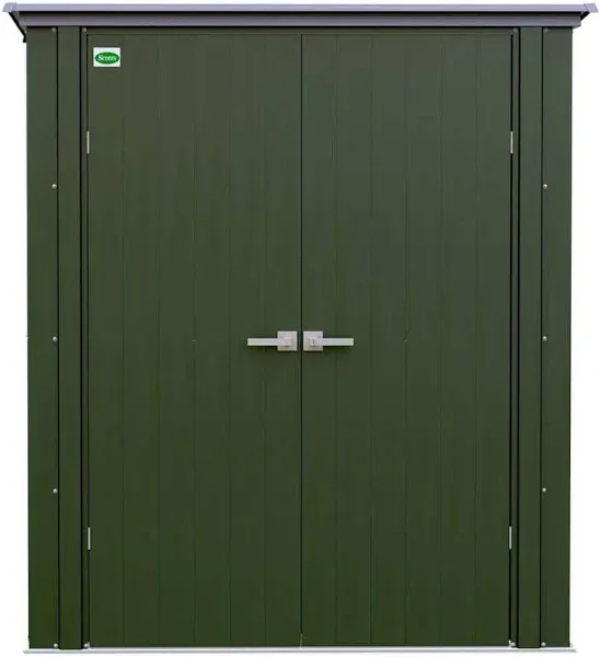 Scotts STTPS53 Steel Garden Storage Shed, Green, 5 x 3 Ft. - Quantity 1