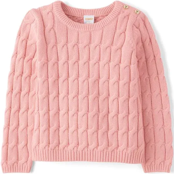 Gymboree Girls Cable Knit Button Sweater