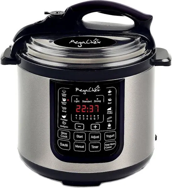 MegaChef Digital Countertop Pressure Cooker with 8 Quart Capacity