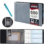 Office Werks 9 X 13 Inch Executive Check Binder, with 7 Ring Check Binder and...