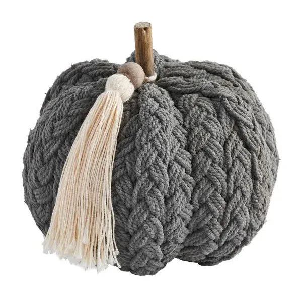 Braided Rope Pumpkin - Cream