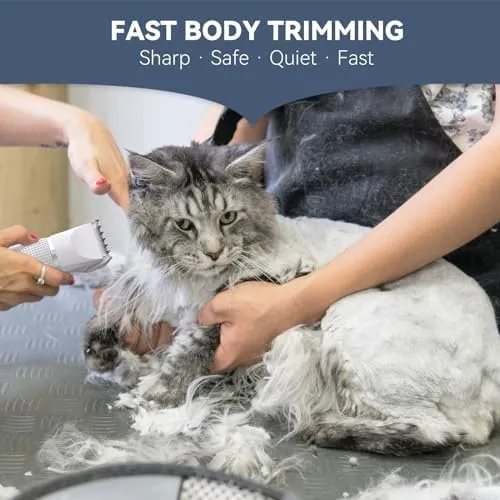 Cat Grooming Clippers Kit for Matted Hair,  3 in 1 Electric Pet Hair Trimmer for