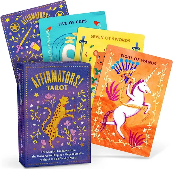 Affirmators! Tarot Cards Deck - Daily Affirmation Tarot Cards with Positive Affirmations For Magical Guidance from the Universe to Help You Help Yourself without the Self-Helpy-Ness