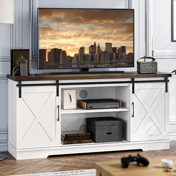 IDEALHOUSE Farmhouse TV Stand