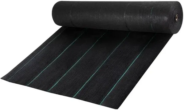 VEVOR Geotextile Fabric, 12.5 x 50 ft 3.5oz Woven PP Driveway Drain Cloth w/ 600lbs Tensile Strength, Heavy Duty Underlayment for Soil Stabilization, Landscaping, Weed Barrier, 12.5FT50FT-3.5OZ, Black  | VEVOR US