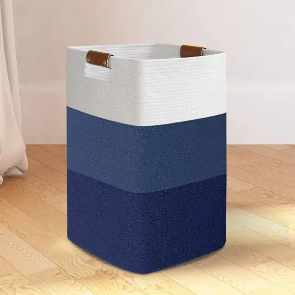 Large Woven Cotton Rope Laundry Hamper