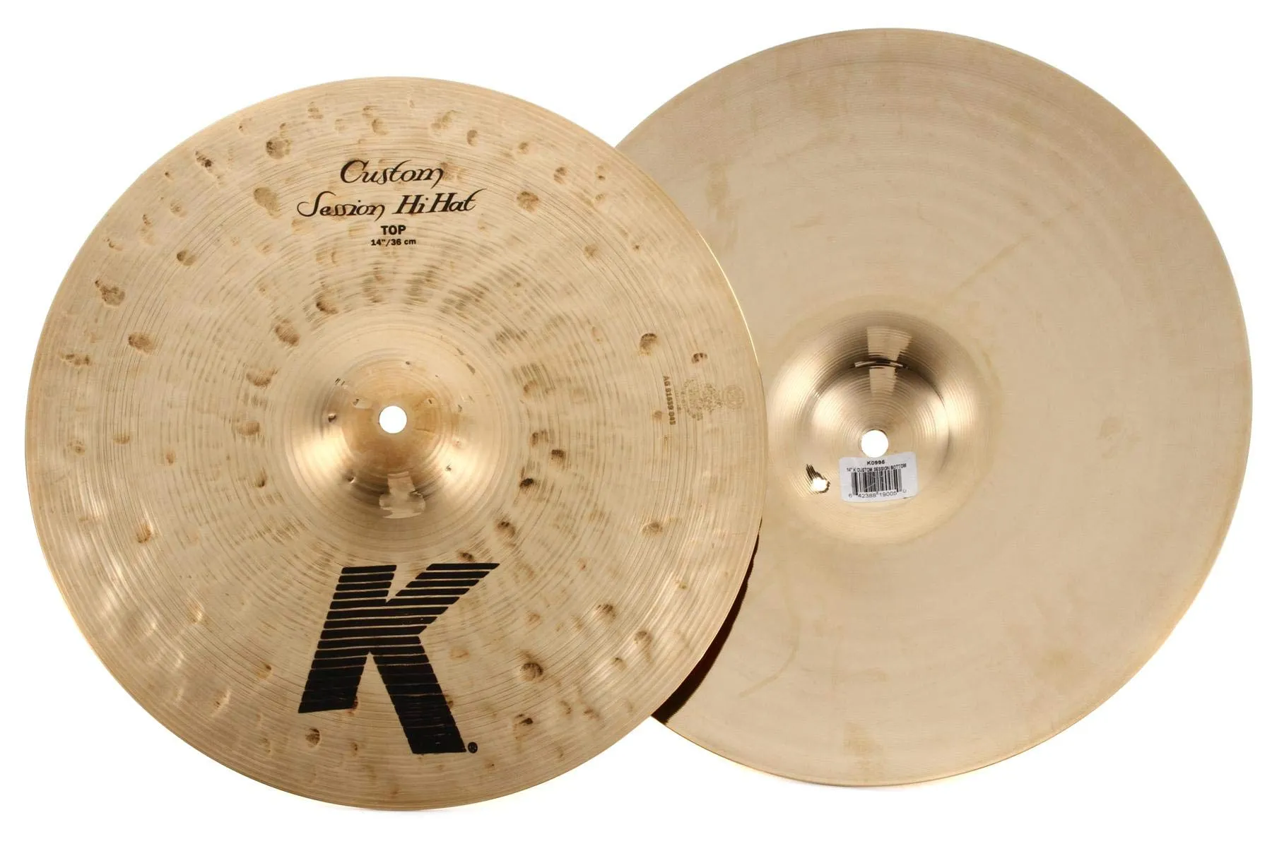 Zildjian 14" K Custom Session Hi-Hat Cymbals (Pair) | Reverb