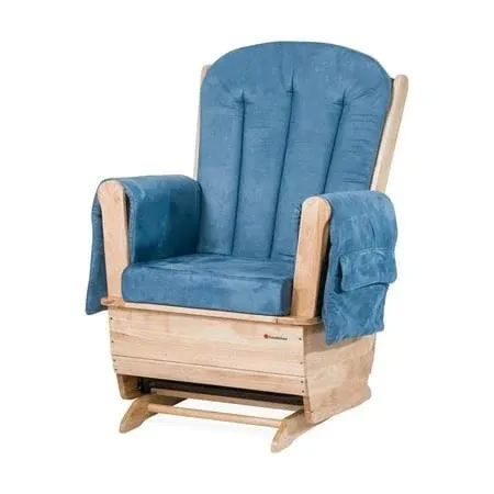 SafeRocker SS Swivel Glider Rocking Chair- Natural Frame