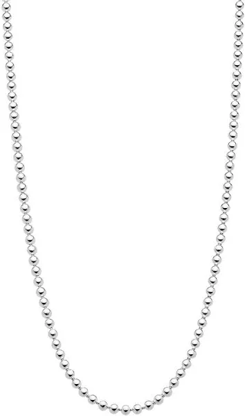 Miabella Italian Solid Bead Ball Chain Necklace