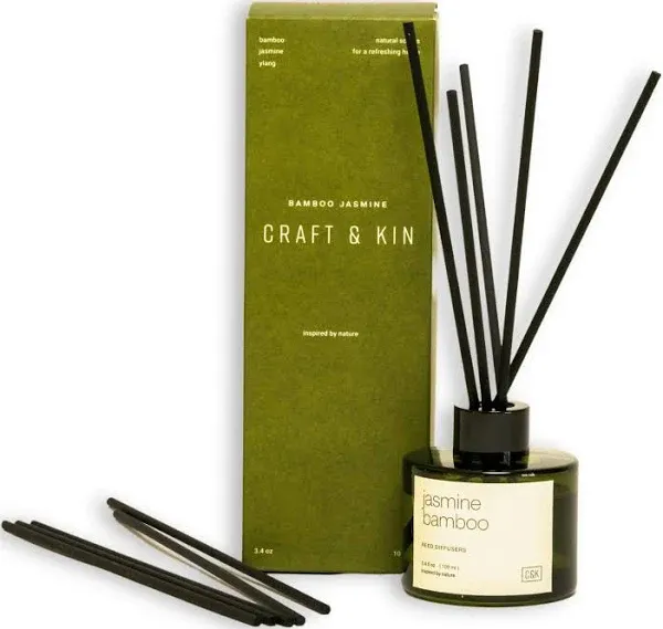 Craft & Kin Reed Diffuser Set Bamboo Jasmine