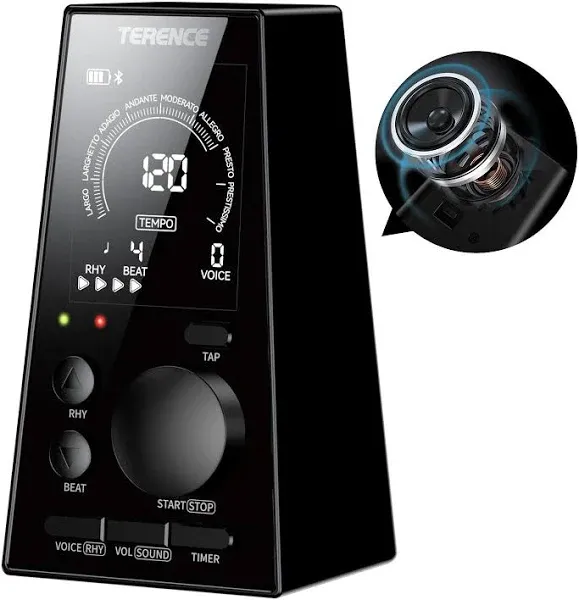 TERENCE Digital Metronome for Piano, Guitar, Drum and All Musical Instruments,