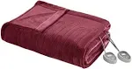 Beautyrest - Plush Heated Blanket - Full - Red