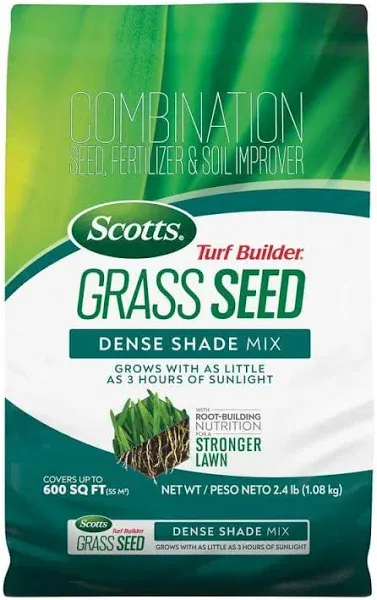 Scotts Turf Builder Grass Seed Dense Shade Mix, 2.4 lbs.