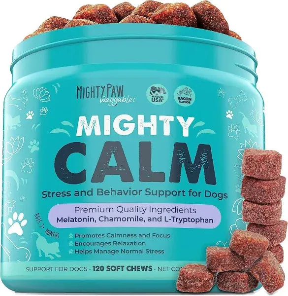 Mighty Paw Waggables Calm Calming Chews for Dogs