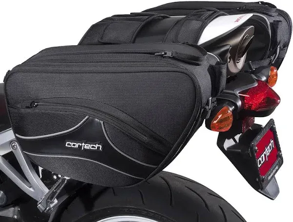 CORTECH SUPER 2.0 36L MOTORCYCLE SADDLEBAG (BLACK) - DISPLAY MODEL