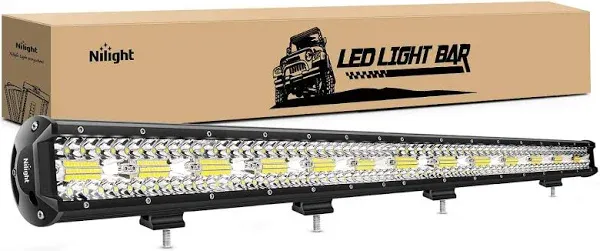 Nilight 37Inch 780W Triple Row Spot Flood LED Light Bar