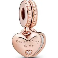 Pandora Mother & Daughter Hearts Dangle Charm