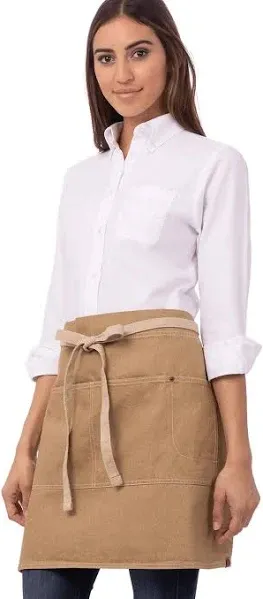 Chef Works ALWCD026NAT0 Austin Bistro Apron Natural Denim