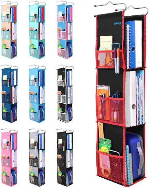 3 Shelf Hanging Locker Organizer for School, Gym, Work, Storage | Wide Shelf