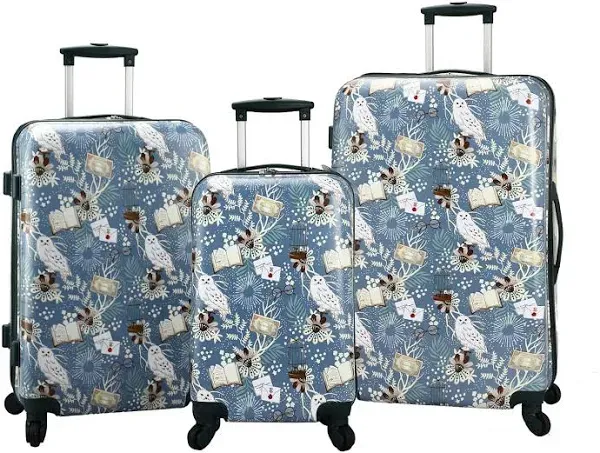 Bioworld Harry Potter 3-Piece 4-Wheel Luggage Set