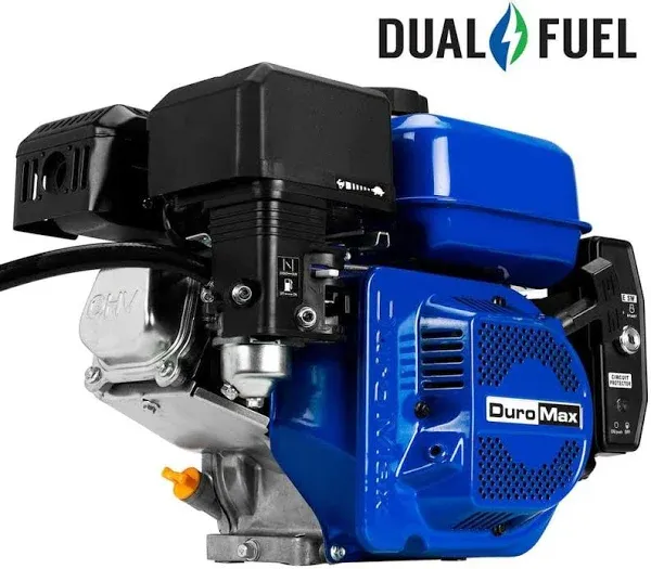 DuroMax XP7HPX 212cc 3/4-Inch Shaft Dual Fuel Recoil/Electric Start Engine