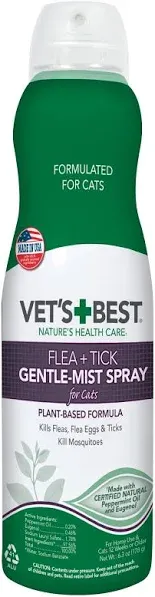 Vet's Best Flea & Tick Gentle Mist Spray for Cats - 6.3 oz