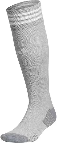 Adidas Unisex Soccer Copa Zone Cushion Sock Medium GREY WHITE Stripe Socks