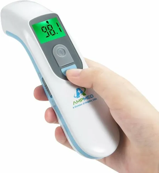 Amplim Medical Grade Non Contact Digital Forehead Thermometer Baby &amp; Adults. NEW