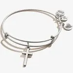 Alex and Ani Cross Charm Bangle - Silver