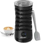 Secura Electric Milk Frother, Automatic Milk Steamer, 4-in-1 Hot & Cold Foam Maker-8.4oz/240ml Milk Warmer for Latte, Cappuccinos, Macchiato, White