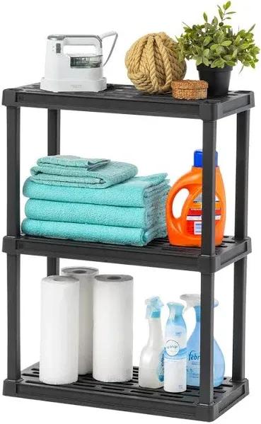 IRIS USA Plastic Garage Shelving Unit Storage Outdoor Indoor