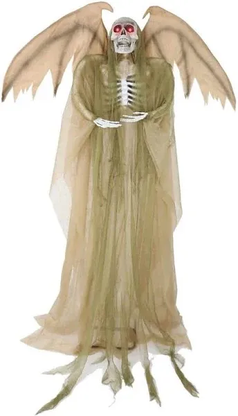 Haunted Hill Farm Lifesize Reaper with Wings Halloween Decoration