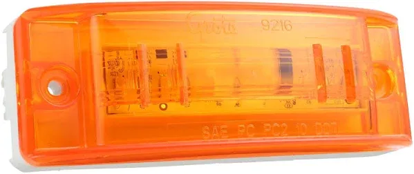 Grote 47163 SuperNova Sealed Turtleback II LED Clearance Marker Light (PC Rated, Optic Lens, Male Pin)