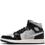 Air Jordan Women's 1 Mid SE Black Chrome 7